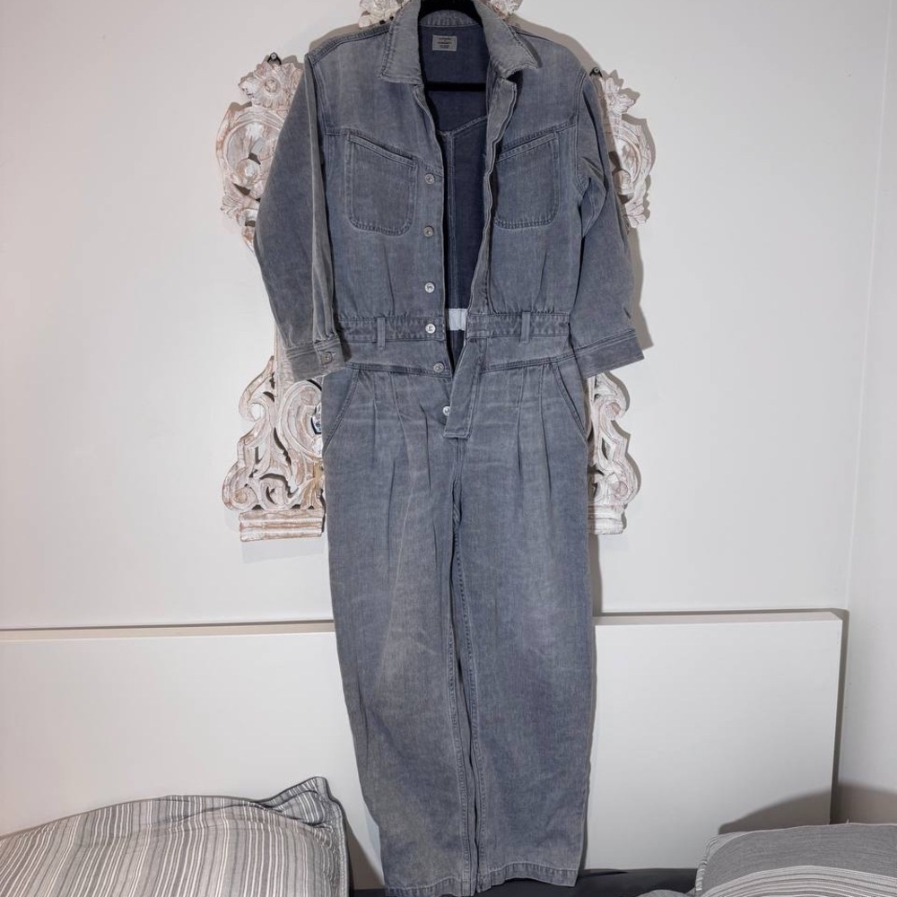 Citizens of Humanity Gray Denim Utility Jumpsuit
